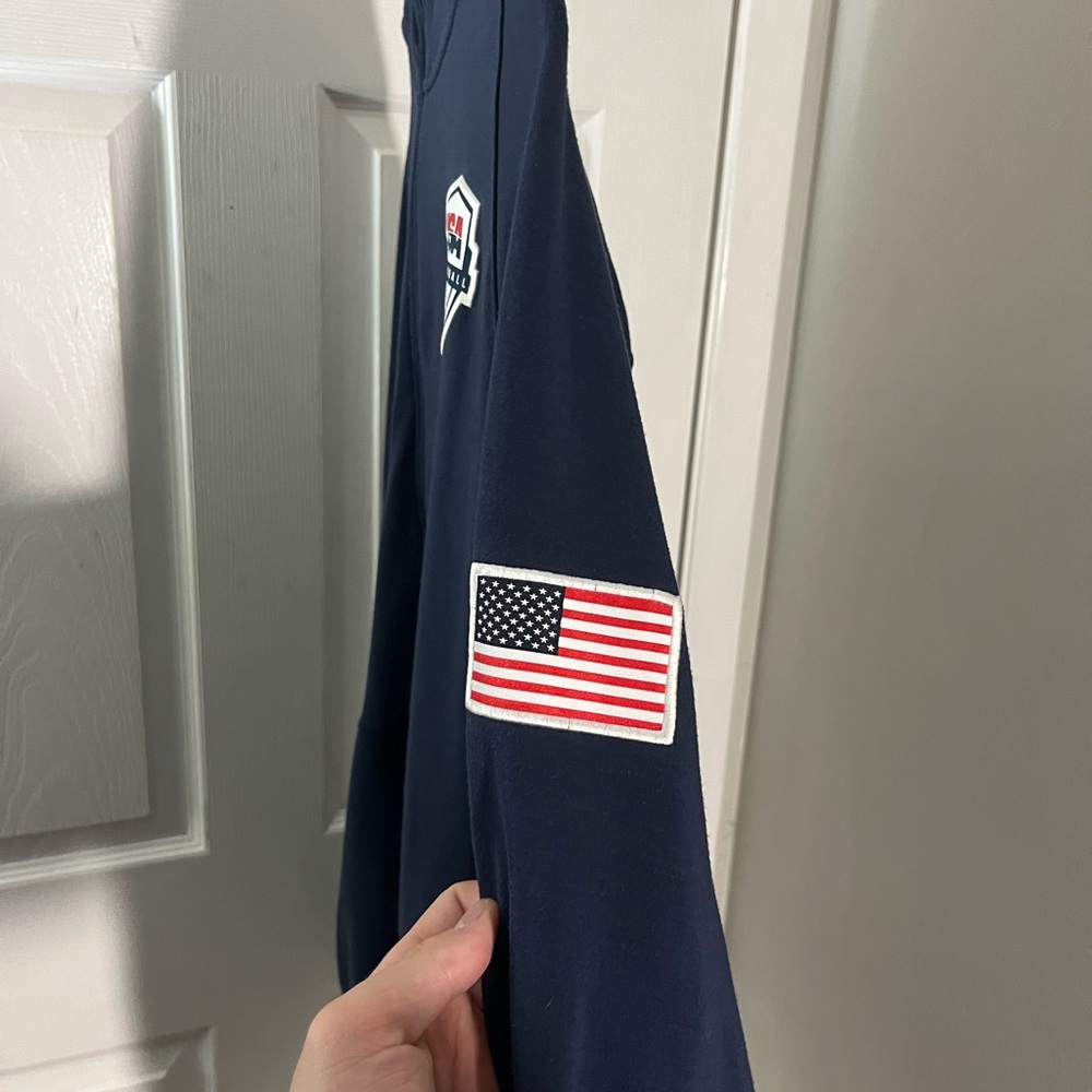 Authentic navy blue USA basketball zip up hoodie